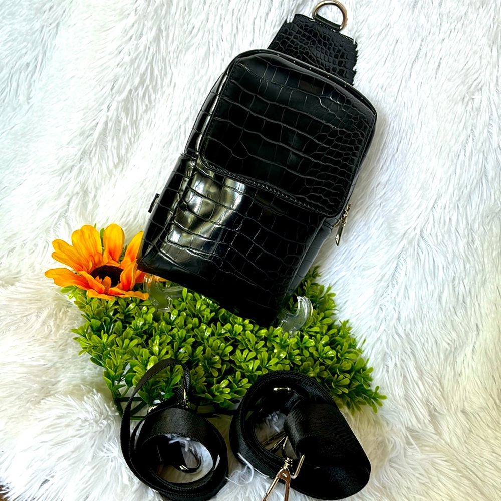 Croc Print Crossbody